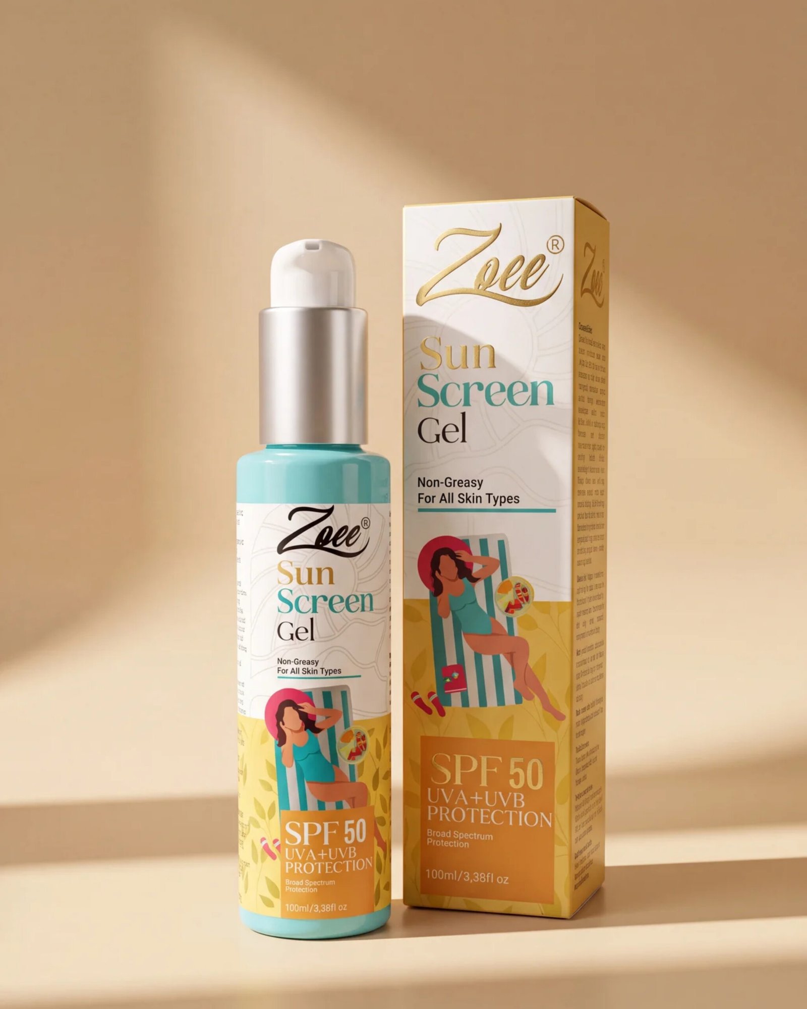 Zoee Sun Screen Gel | Lightweight UV Protection - Zoe Nails